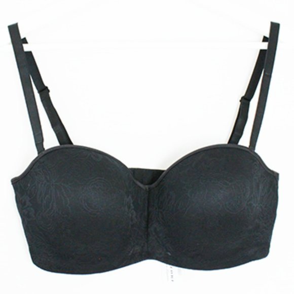 2 For $20 NWT Black Lace Maternity Bra Size 36D - Picture 1 of 3
